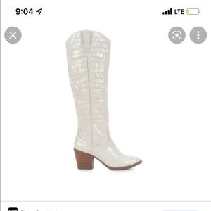 Knee high western style boots